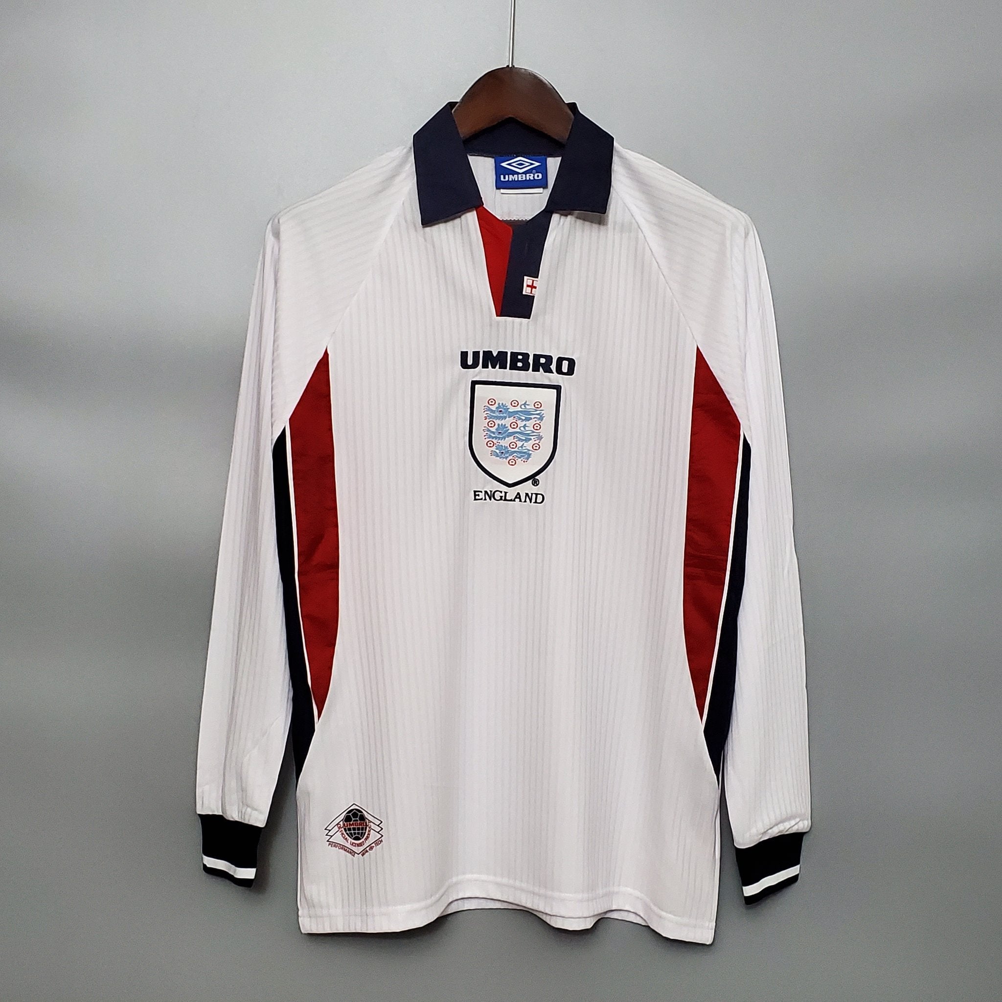 1998 England Home Long Sleeve Retro Shirt