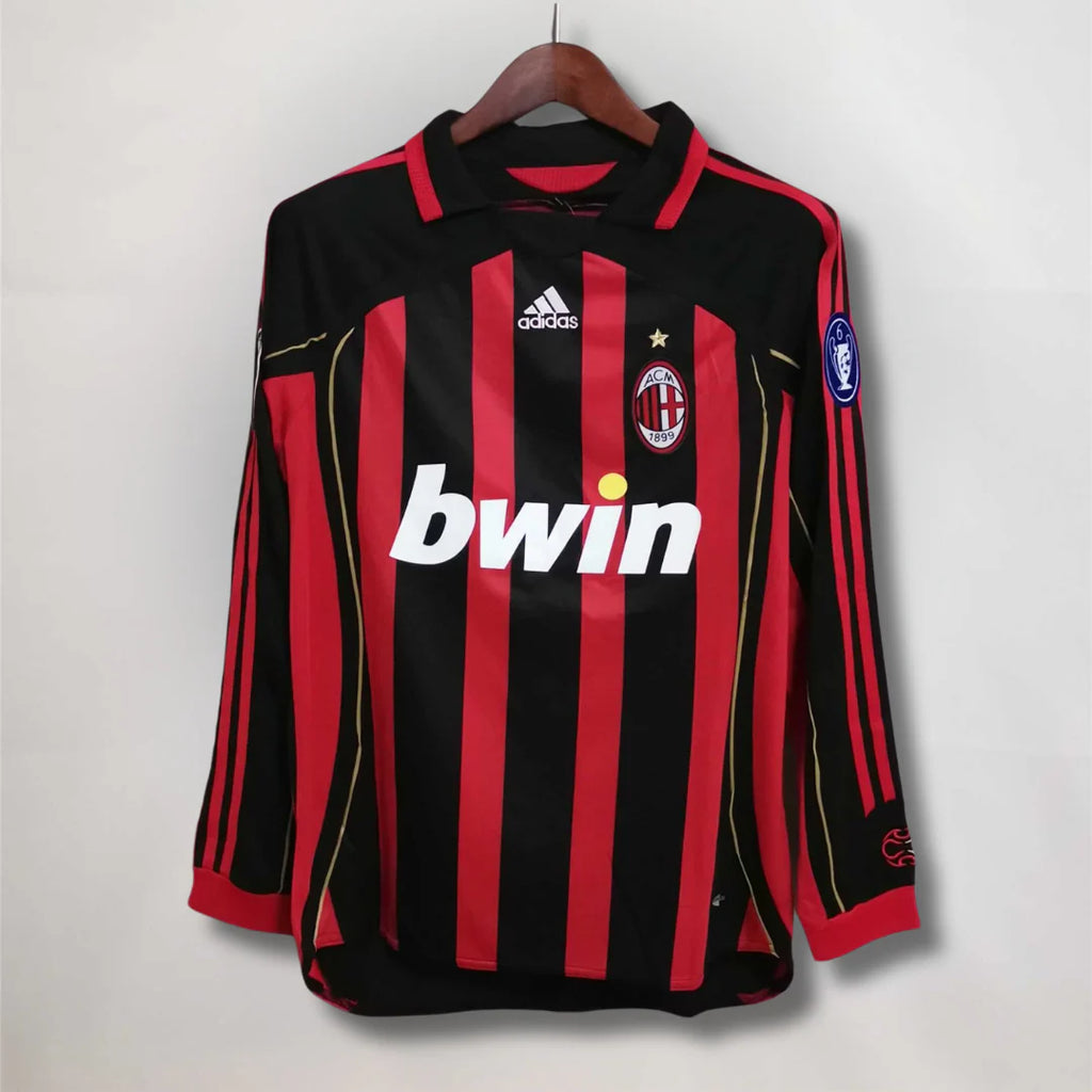2006-2007 AC Milan Long Sleeve Retro Shirt
