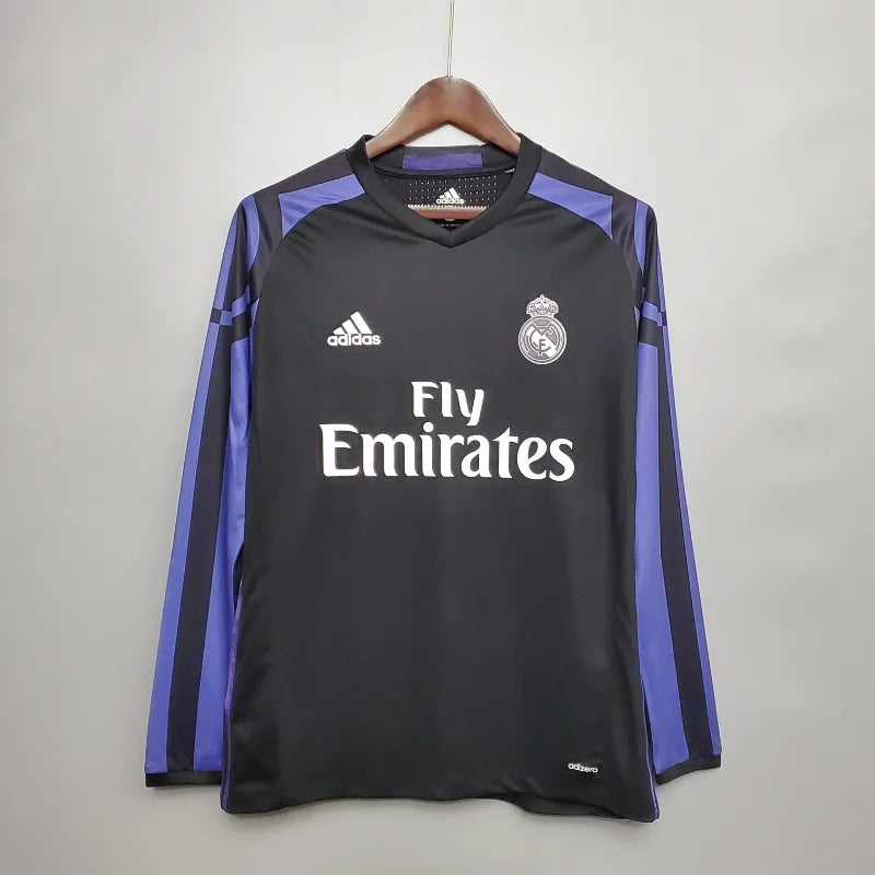 2016-2017 Real Madrid Long Sleeve Away Retro Shirt