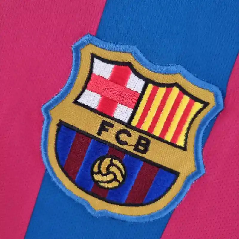 2005-2006 Barcelona Long Sleeve Home Retro Shirt
