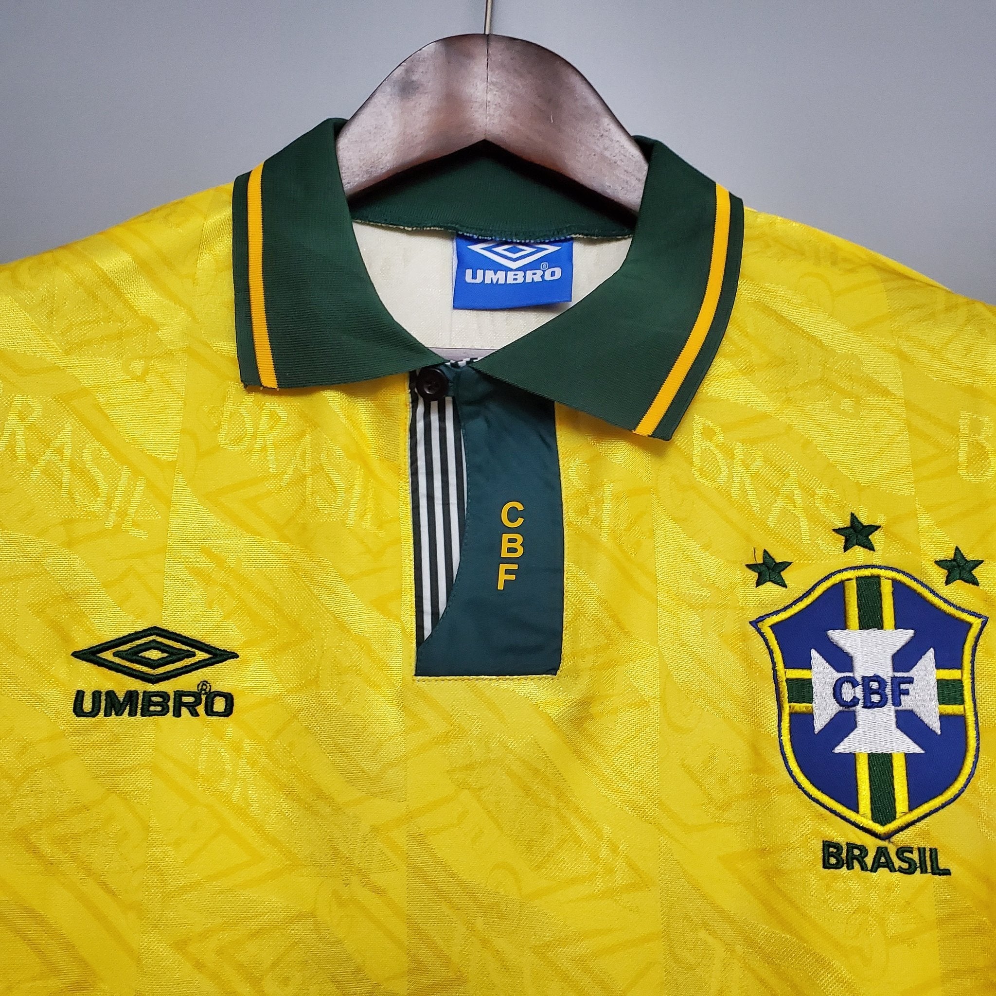 1991-1993 Brazil Home Retro Shirt