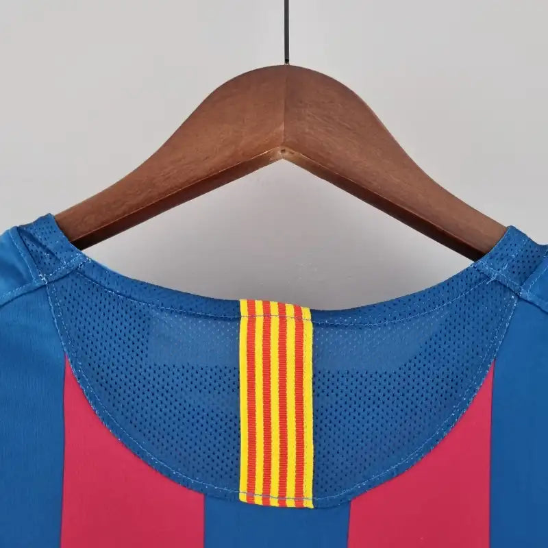 2005-2006 Barcelona Long Sleeve Home Retro Shirt