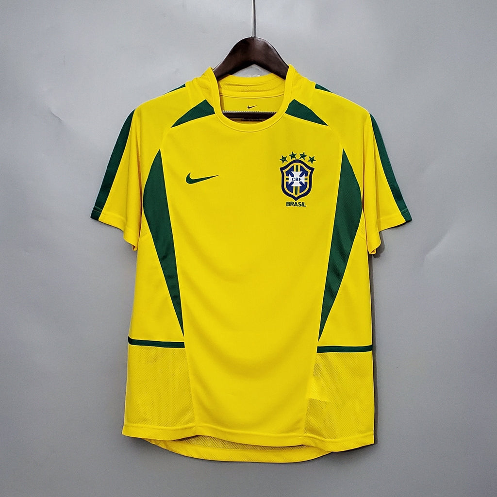 2002 Brazil Home Retro Shirt