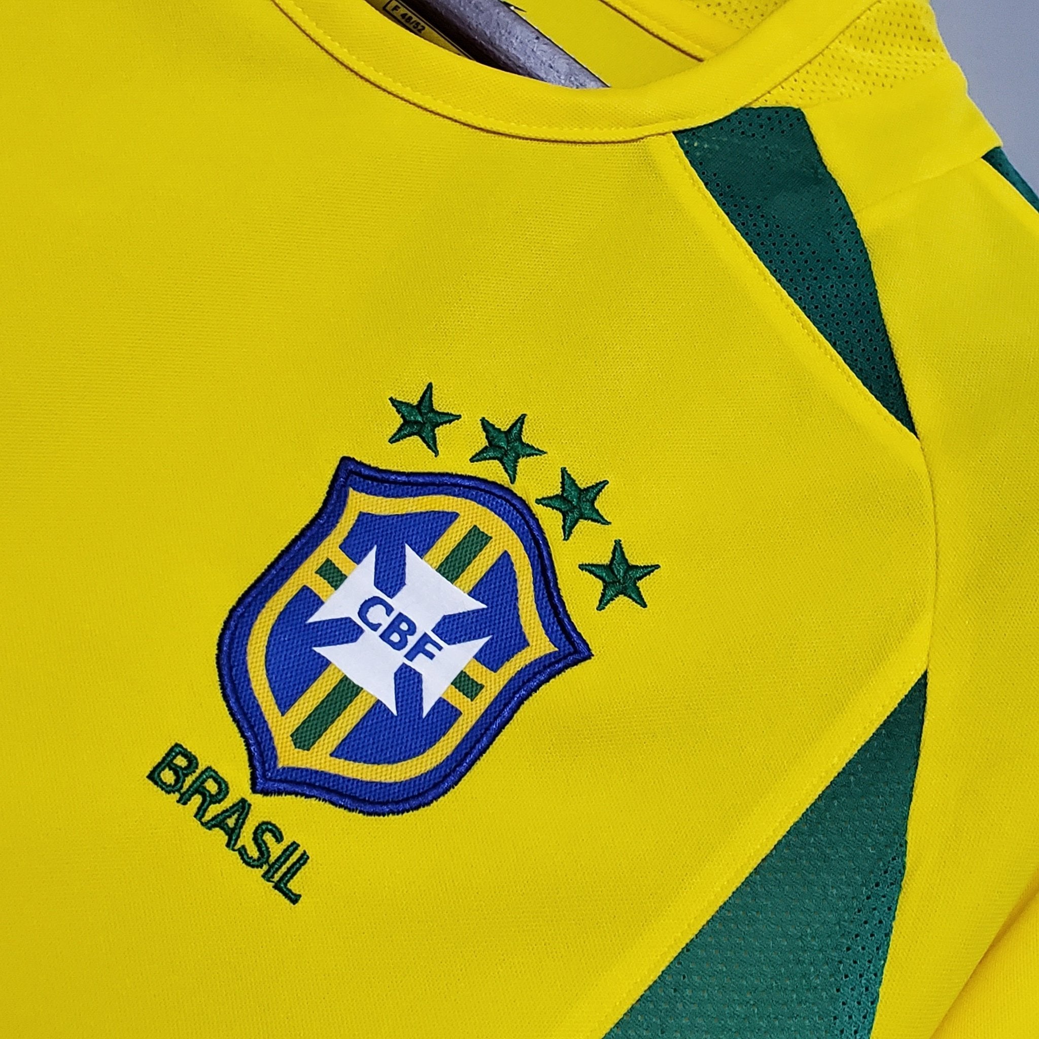 2002 Brazil Home Retro Shirt