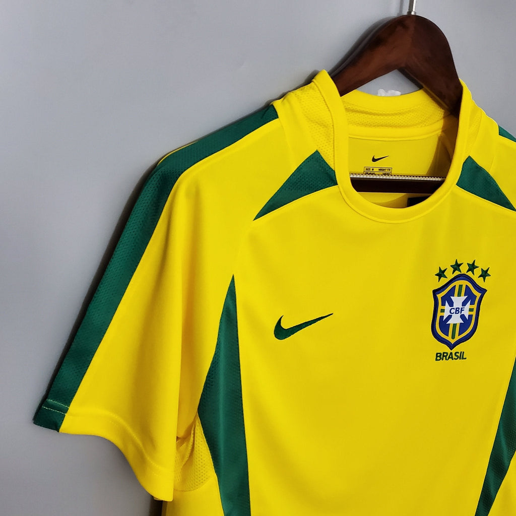 2002 Brazil Home Retro Shirt