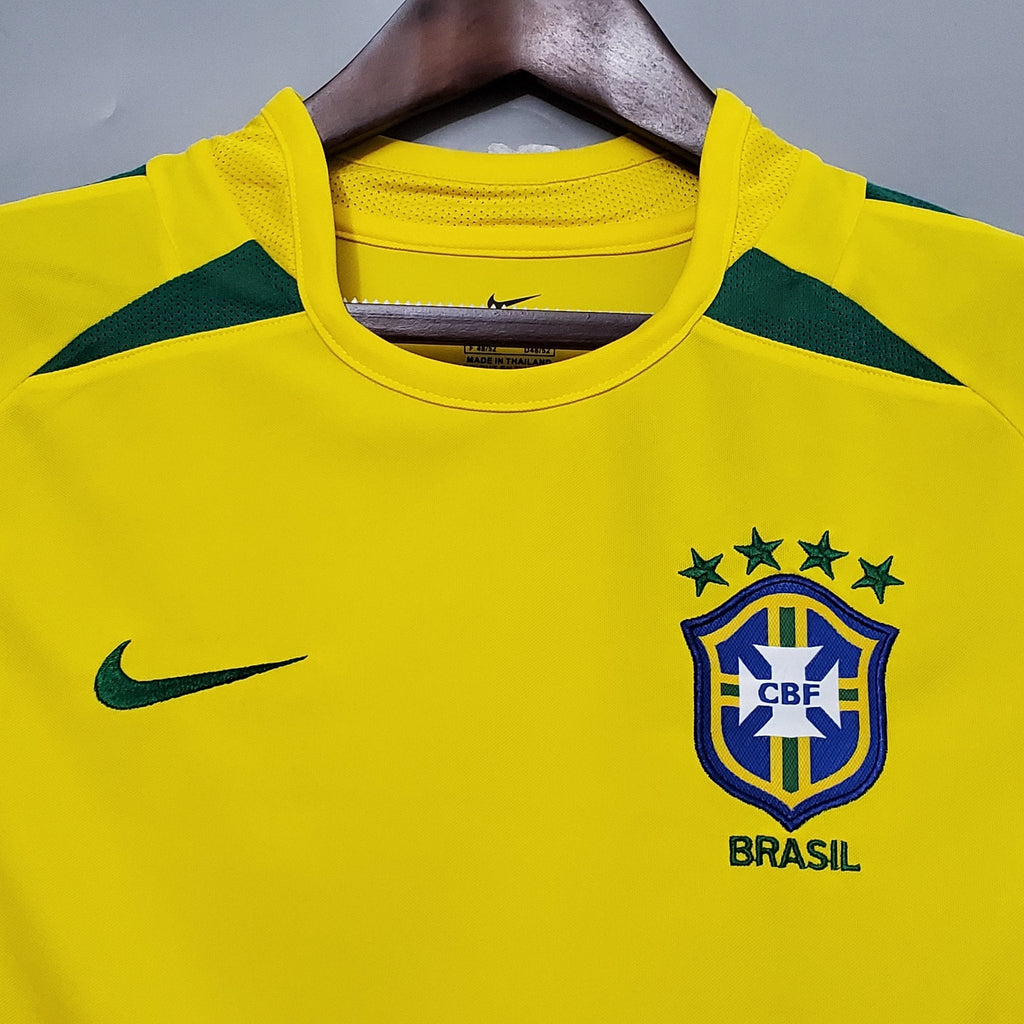 2002 Brazil Home Retro Shirt