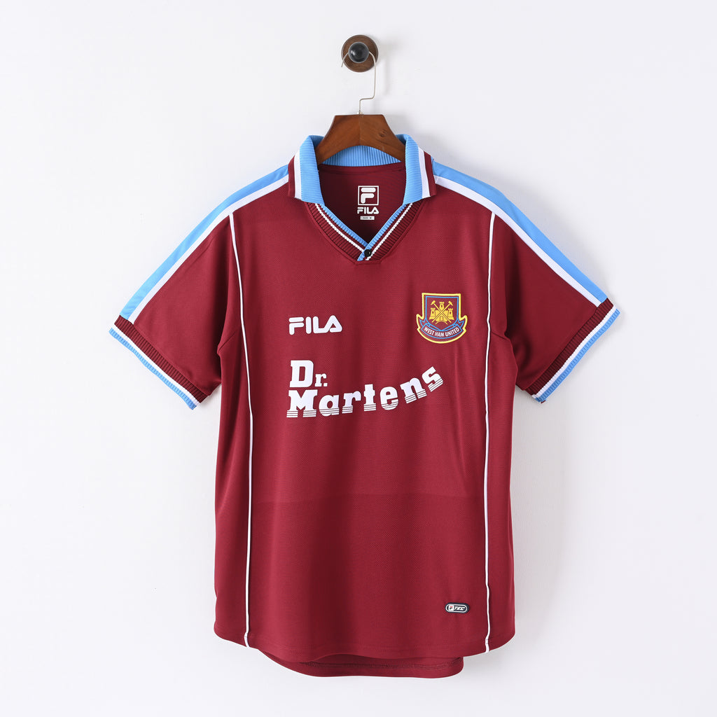 1999-2001 West Ham Home Retro Shirt